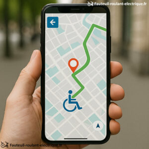 appli gps carte handicapé fauteuil roulant
