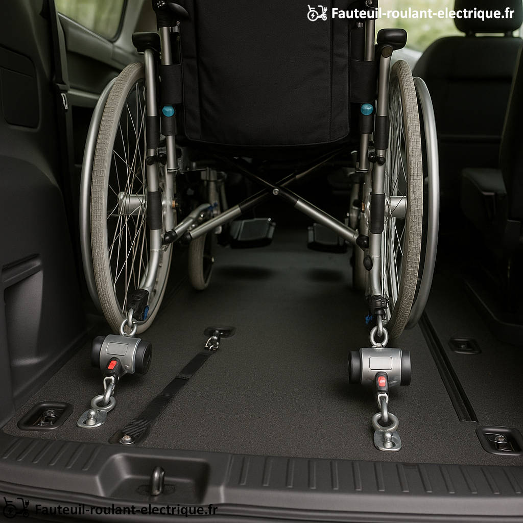 arrimages fauteuil roulant voiture