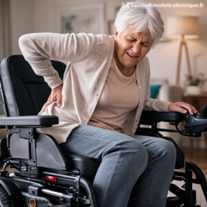 assise douloureuse fauteuil roulant électrique