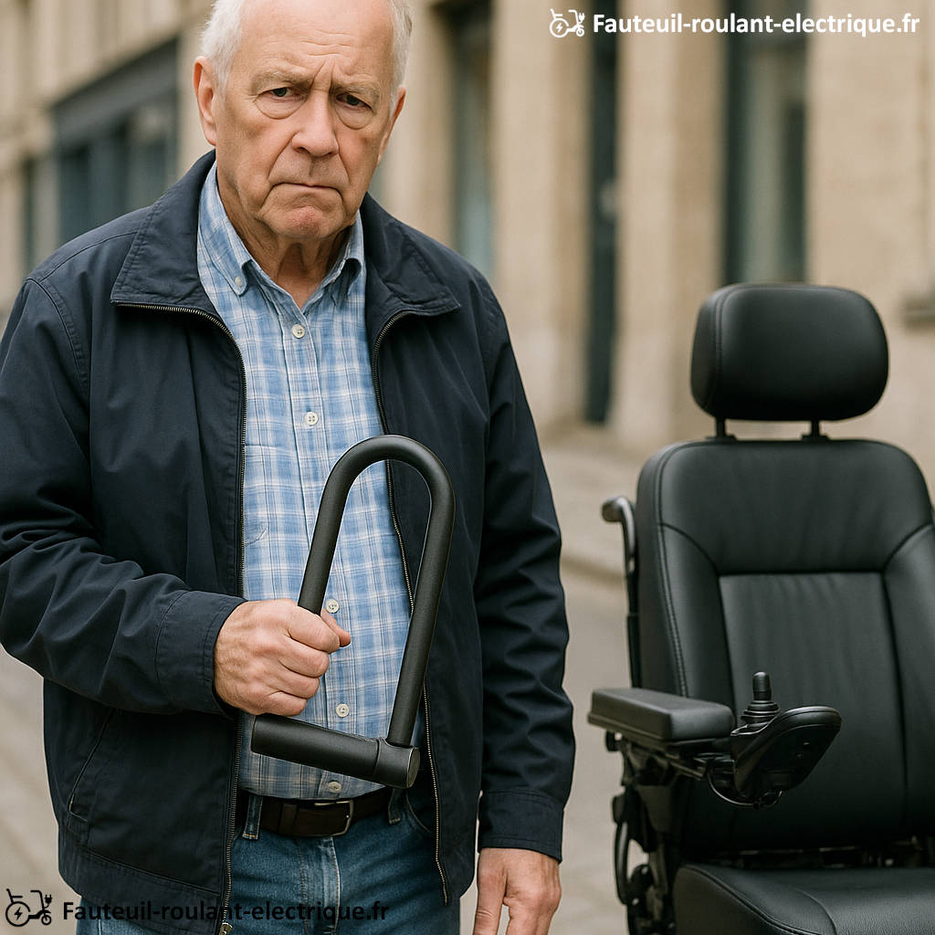 cadenas pour fauteuil roulant électrique