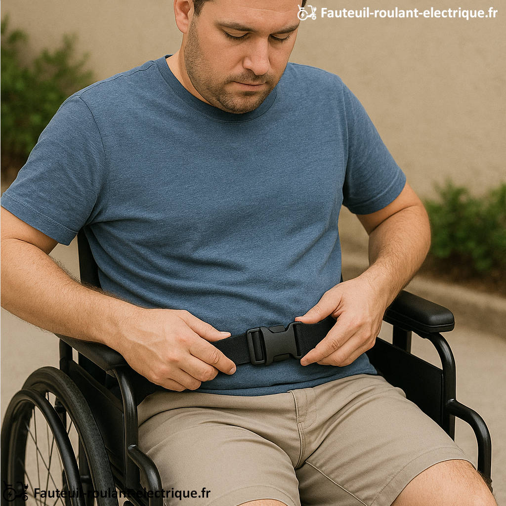 ceinture de fauteuil roulant