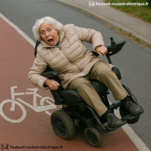 chute en fauteuil roulant électrique