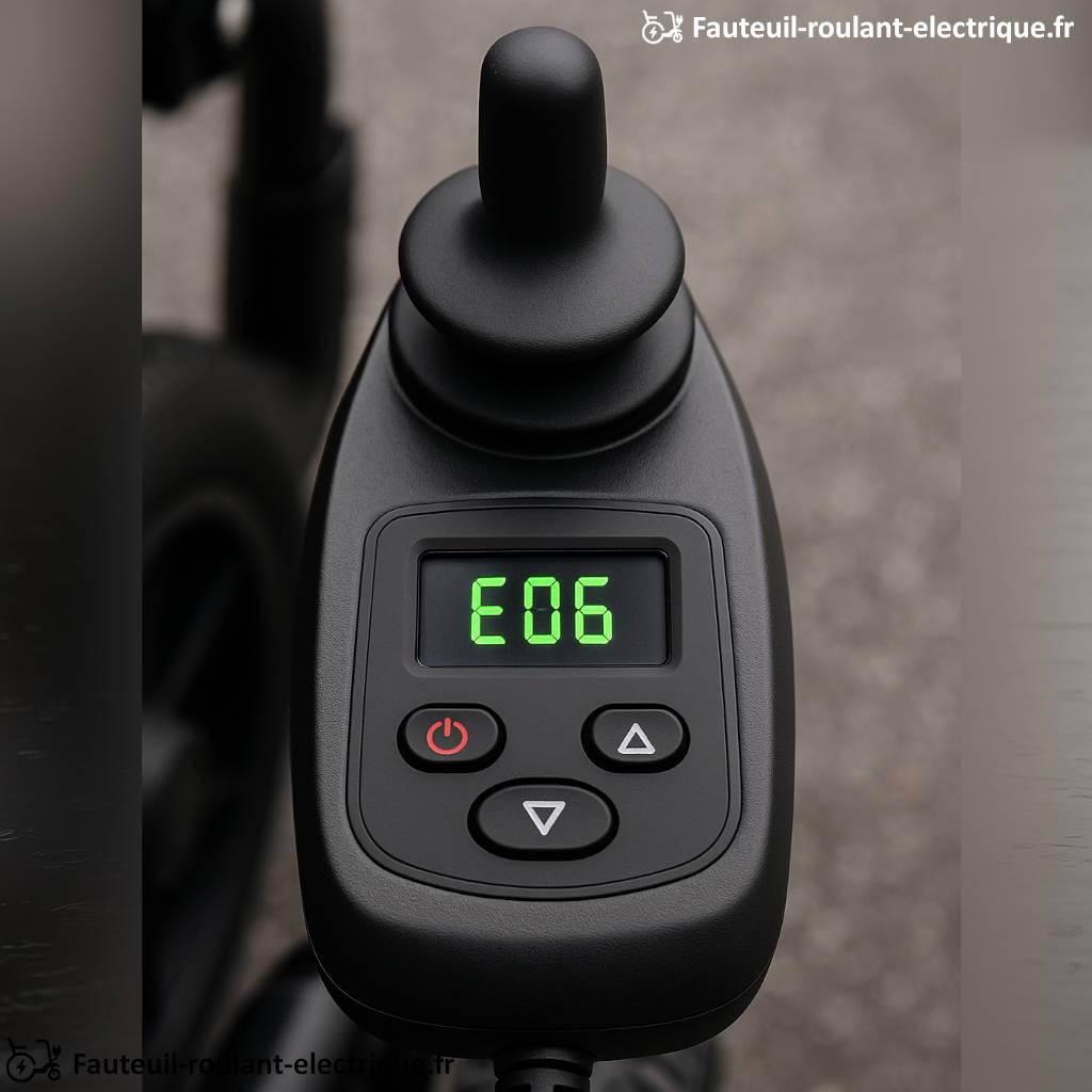 code erreur fauteuil roulant électrique