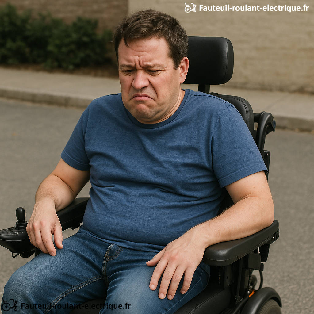 fauteuil roulant inconfortable