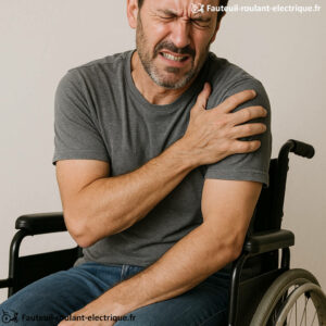 fauteuil roulant manuel douleur à l'épaule