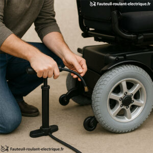 gonflage pneu fauteuil roulant