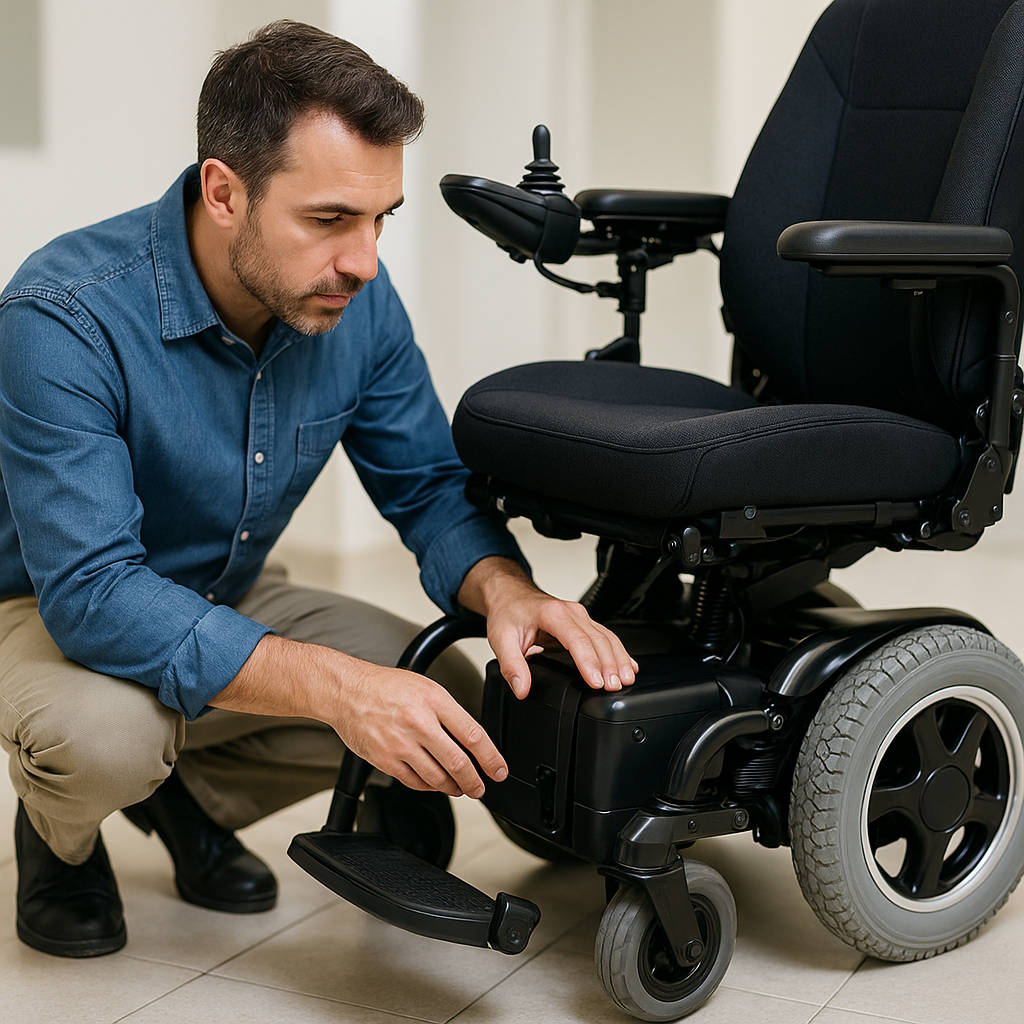 inspection fauteuil roulant électrique réparer