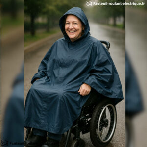 poncho pluie fauteuil roulant
