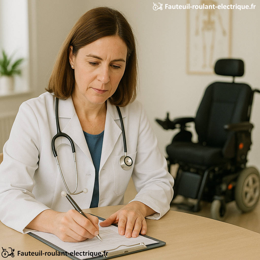prescription d'un fauteuil roulant par le médecin généraliste
